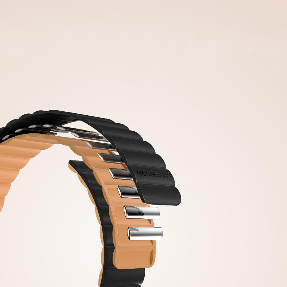 Amazingthing Smoothie Mag Apple Watch 45mm Magnetik Tak Çıkar Silikon Strap Kayış - 9 Amazingthing Smoothie Mag Apple Watch 45mm Magnetik Tak Çıkar Silikon Strap Kayış - 9